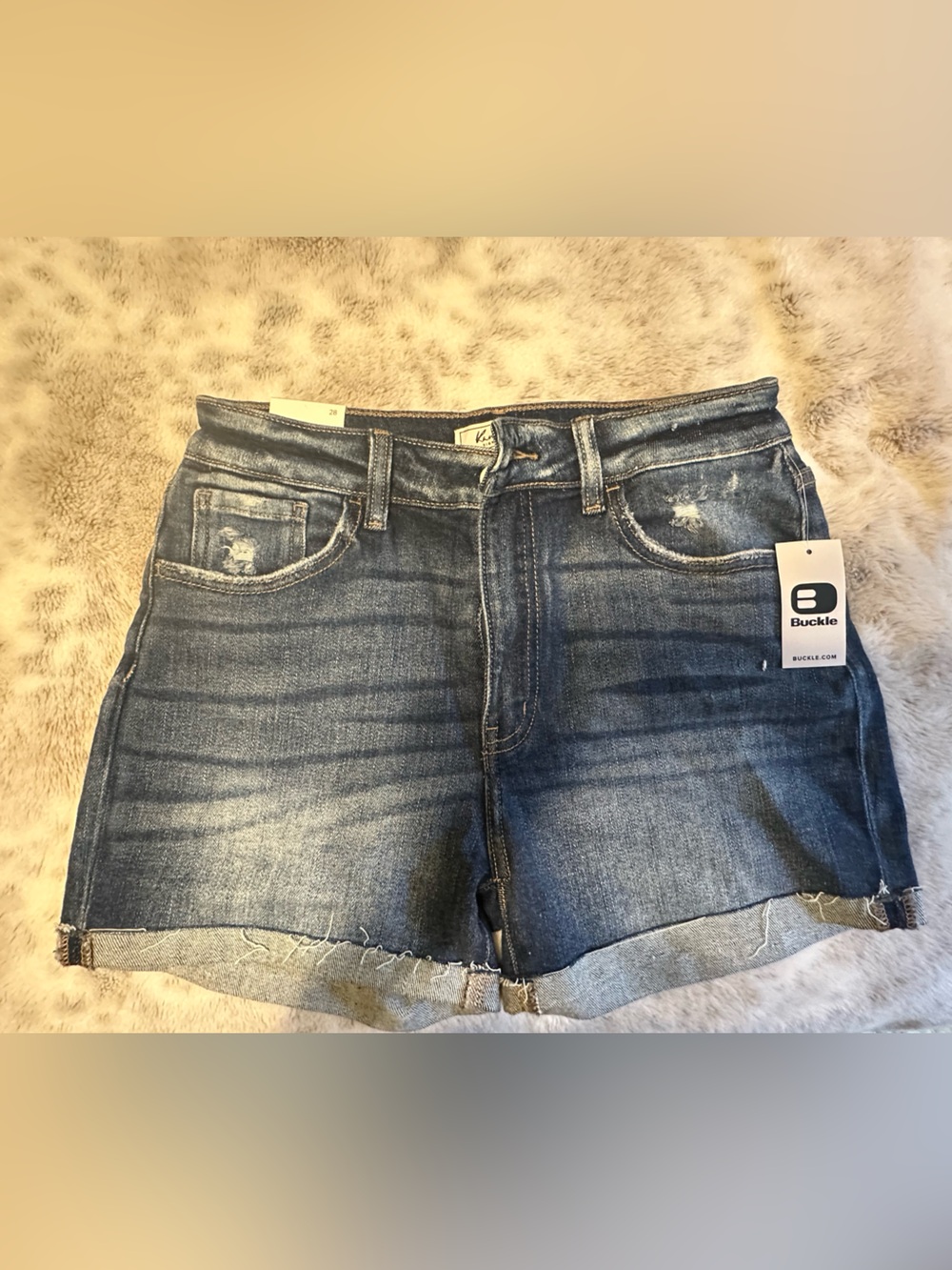 KanCan Dark Indigo Denim Shorts